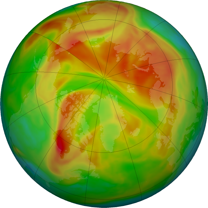 Arctic ozone map for 30 April 2021